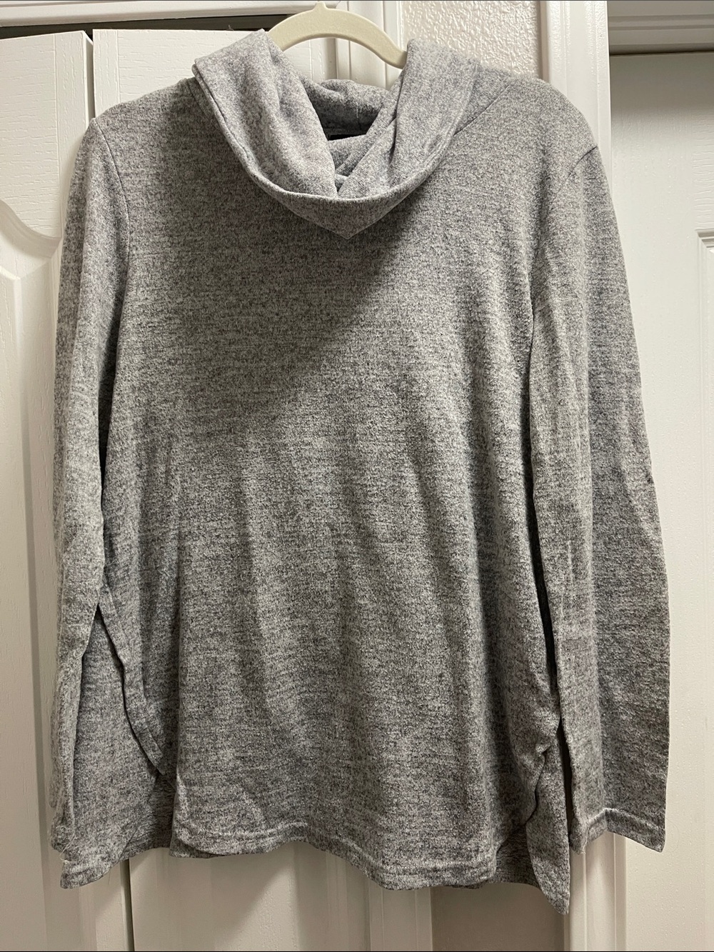 Erika Heather Gray Cowl Neck Sweater